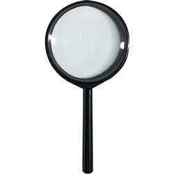 STAT MAGNIFYING GLASS 90mm BLK