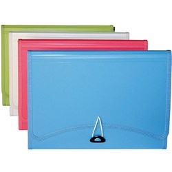 Stat A4 Expanding File with Side Pocket - BLUE