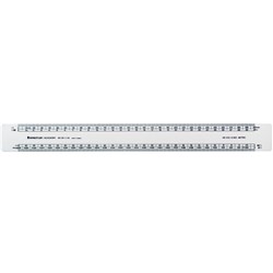 KENT 63M  OVAL SCALE RULERS - 300MM Scale: Front- 1:11:100 1:20 1 EA