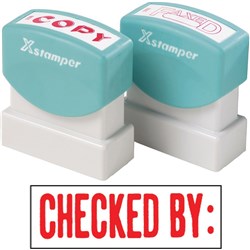 X-Stamper Checked By 1048 EA