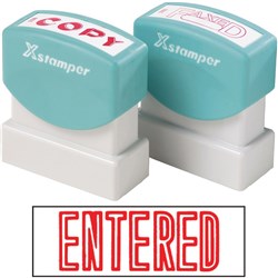 XSTAMPER - 1 COLOUR - TITLES D-F 1021 Entered Red EA