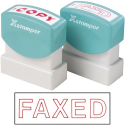 XSTAMPER - 1 COLOUR - TITLES D-F 1346 FAXED RED EA
