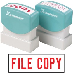 XSTAMPER - 1 COLOUR - TITLES D-F 1071 File Copy Red EA