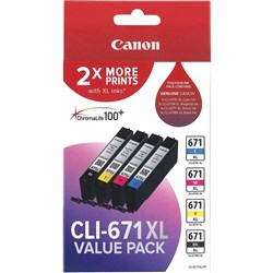 CANON INK CARTRIDGE CLI671XL Value Pack