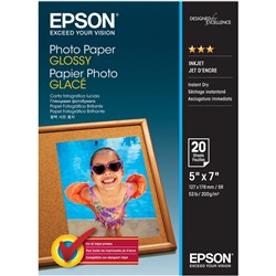 EPSON GLOSSY PHOTO PAPER 5x7 200gsm 20 Sheets