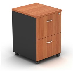 OM MOBILE PEDESTAL DRAW CHERRY CHARCOAL