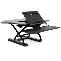 SYLEX CORNER ERGOLATOR Sit Stand Workstation 970X680X200mm Black