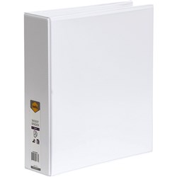 MARBIG CLEARVIEW INSERT BINDER A4 4D Ring 50MM White