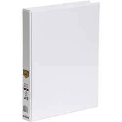 MARBIG CLEARVIEW INSERT BINDER A4 3D Ring 25MM White