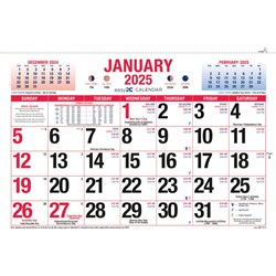 EASY-2C Wall Calendar Month To View 324X220Mm