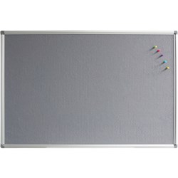 RAPIDLINE PINBOARD 1800mm W x 900mm H x 15mm T Grey