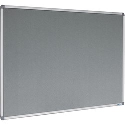 VISIONCHART PINBOARD FELT 1500 x 900mm Grey