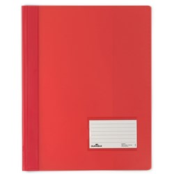 DURABLE FLAT FILE A4 Extra Wide Premium Red Translucent