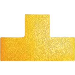 DURABLE FLOOR MARKING SHAPE - T Yellow Pack of 10