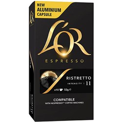 L'OR ESPRESSO CAPSULES RISTRETTO 11 Box 100