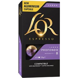 L'OR ESPRESSO CAPSULES LUNGO PROFONDO 8 Box 100