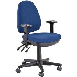 BURO VERVE CHAIR WITH ARMS NAVY