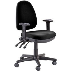 BURO VERVE CHAIR WITH ARMS BLACK