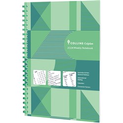 Collins Colplan Diary Week To A Page A5 With Notes Green