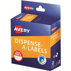 Avery Dispenser Label 24mm Sale Price Red Pack of 300