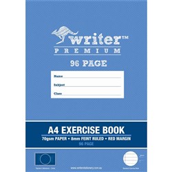 Writer Premium Exercise Book A4 8mm Ruled 96 PAGES -CIRCLE