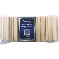 Writer Disposable Wooden Stirrers 114mm  pk1000