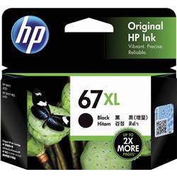 INK CARTRIDGE HP 67XL BLACK 3YM57AA