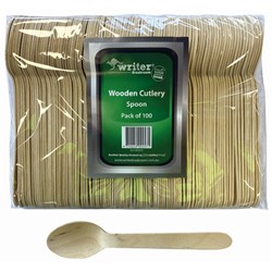 Earth Recyclable Wooden Spoon 160mm Pack of 100