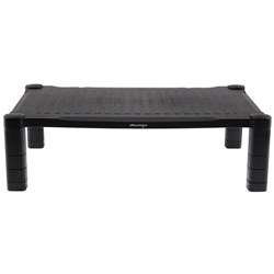 Office Choice Extra Wide Monitor Stand 560Wx336Dx73-163mmH Black