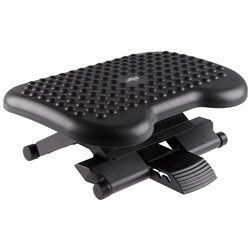 Office Choice Adjustable Footrest with massage bump 460Lx350Wx110mmH Black