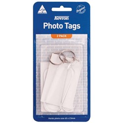 Kevron ID59 Key Tags Clear With Assorted Designs Pack of 25