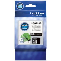 Brother LC-432XLBK High Yield Ink Cartridge Black