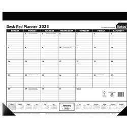 Sasco Desk Pad Planner 430 x555 yearly/month to view