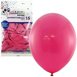 Alpen Balloons 25cm Fuchsia Pack of 15