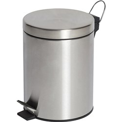 Compass Round Pedal Bin 5L Stainless Steel