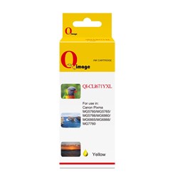 Q-Image Compatible Canon CLI671YXL Ink Cartridge High Yield Yellow