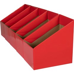 BOOK BOX LARGE PK 5 RED EA