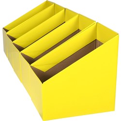 MARBIG BOOK BOXES SET OF 5 LARGE YELLOW