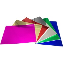 RAINBOW FOIL BOARD ASSTD  A4 - QTY 50 SHTS.