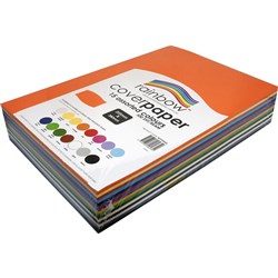 RAINBOW COVER PAPER 255X380 125GSM  500 SHTS ASSORTED