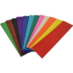 RAINBOW CREPE PAPER 500mmx2.5m Assorted