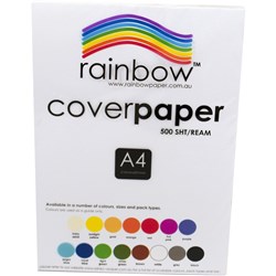 Rainbow Cover Paper WHITE A4 500 SHEET REAM