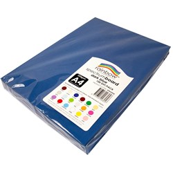 Rainbow Spectrum Board A4  220gms Dark Blue 100 Sheets