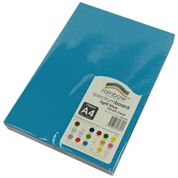 Rainbow Spectrum Board 220gms A4 100 Sheets Light Blue