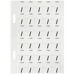 Avery Alphabet Coding Label Top Tab 20x30mm Wht Blk Pack of 150