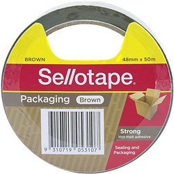 TAPE SELLOTAPE 48MMX50M BROWN INDIVIDUAL ROLL