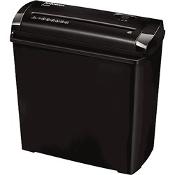 Fellowes Powershred® P25S Strip Cut Shredder Black