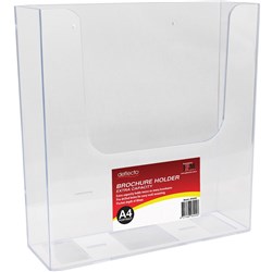 Deflect-o Brochure Holder A4 Free standing & wall mount EXTRA CAPACITY