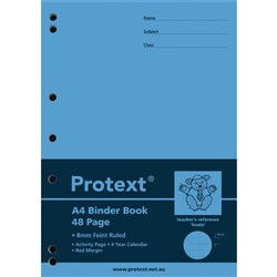 PROTEXT BINDER BOOK A4 8mm Ruled 48pgs - Koala