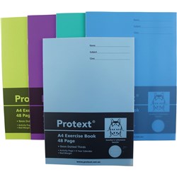 PROTEXT EXERCISE BOOK A4 48pgs 9mm D/T - Beetle